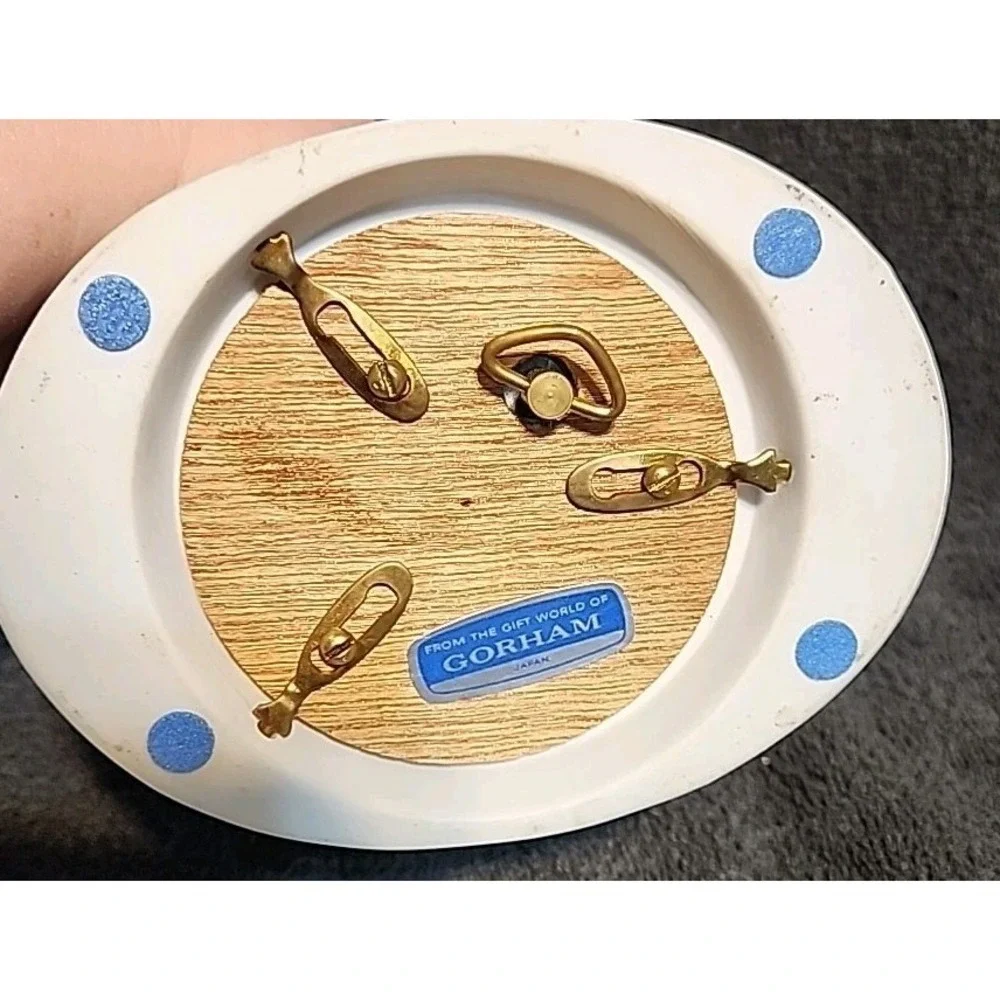 GORHAM Bisque Porcelain Bird Music Box 